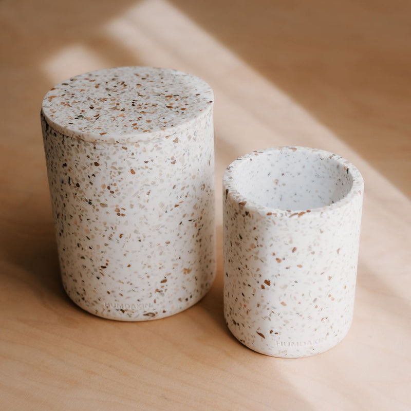 Humdakin - Terrazzo Aufbewahrung mit Deckel