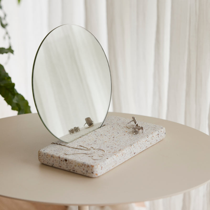 Humdakin - Terrazzo Tischspiegel