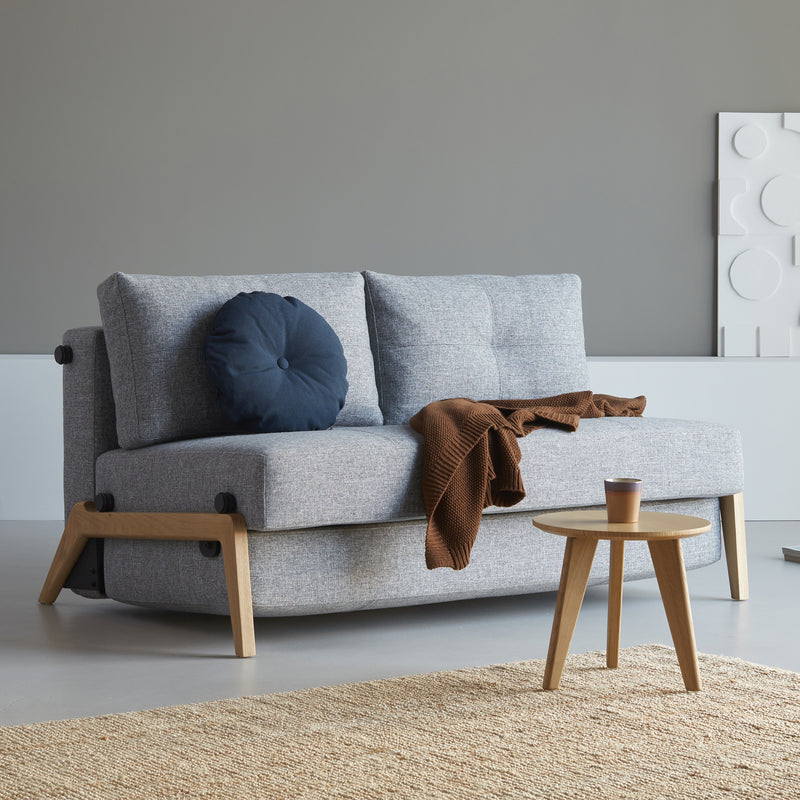 Innovation Living - Cubed 140 Schlafsofa | Innovation Living Twist granite (565) / Eiche