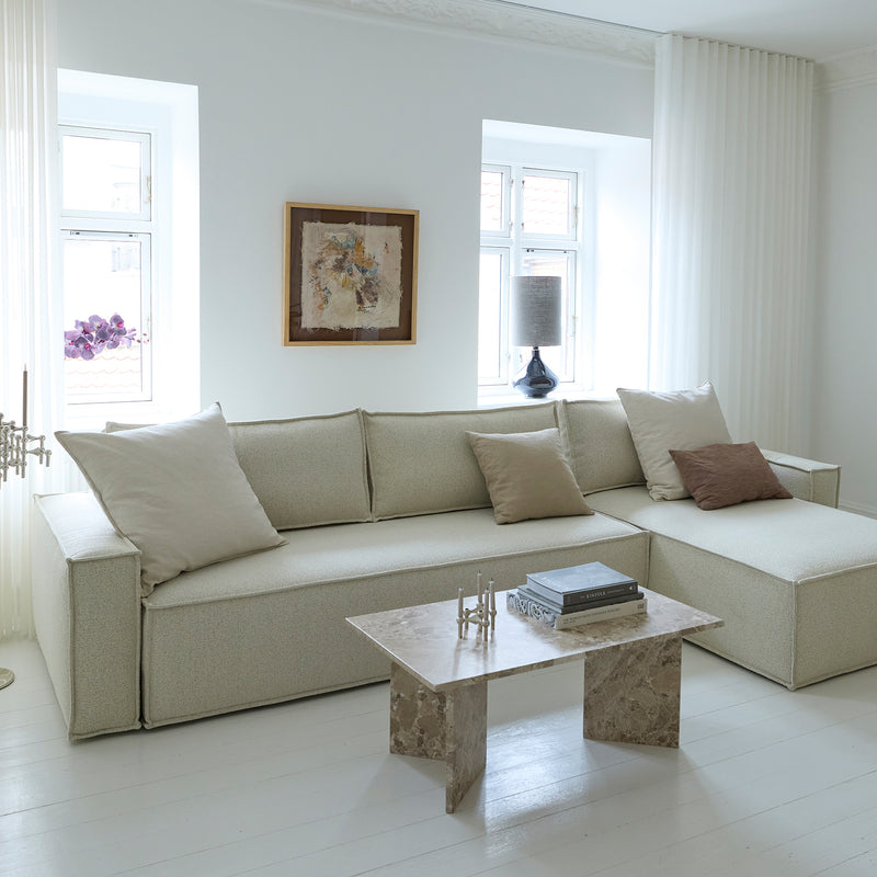 Innovation Living - Newilla Schlafsofa | Innovation Living Corduroy Ivory (594) / mit Lounger