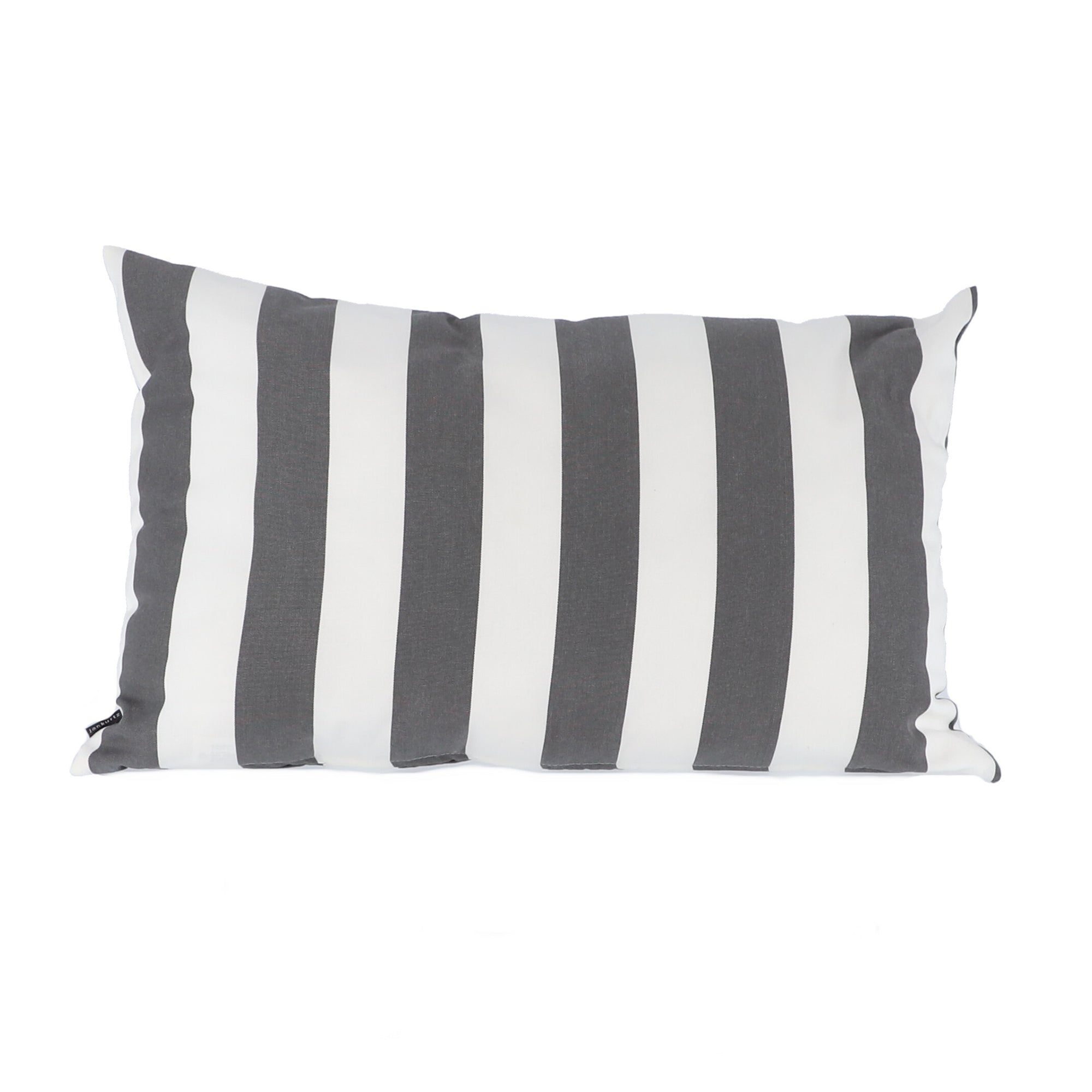 Jan Kurtz - Somnia Outdoor Kissen | 40 x 60 cm / Streifen weiß/dunkelgrau