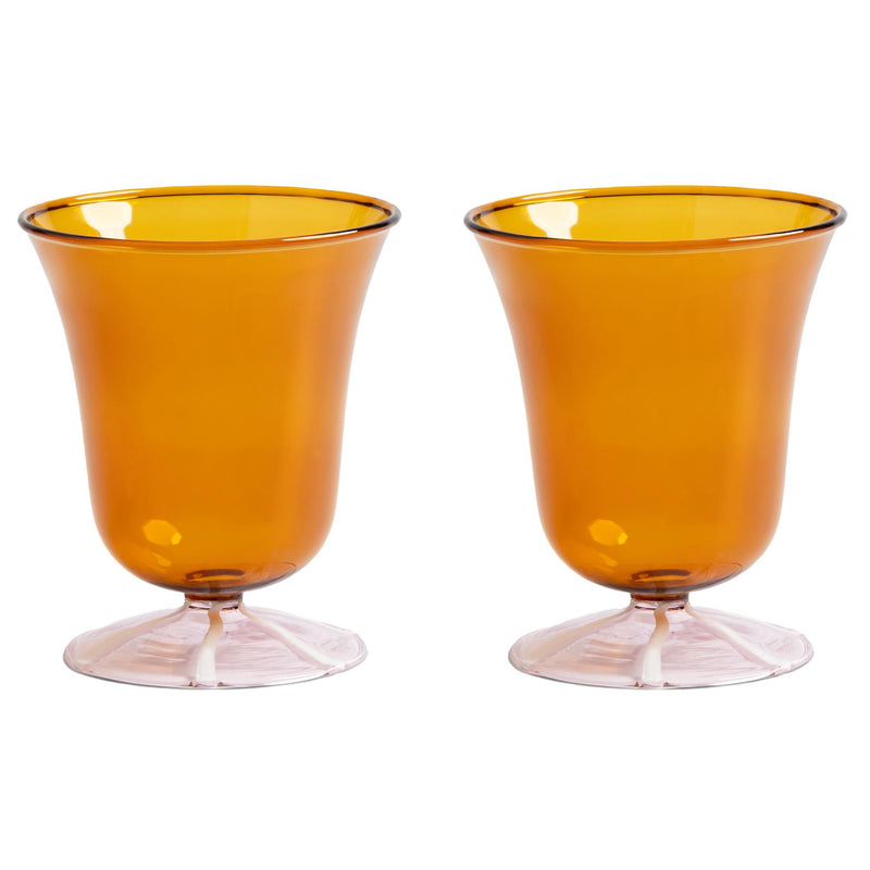 &amp;klevering - Eve Trinkglas | amber