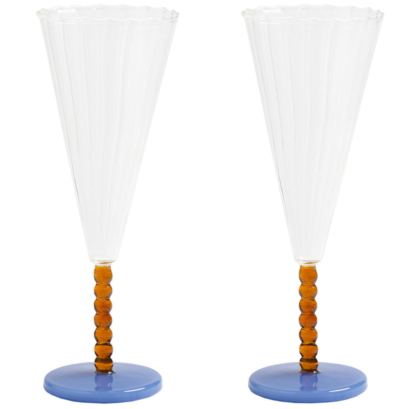 &amp;klevering - Flute Champagnerglas | pearl amber