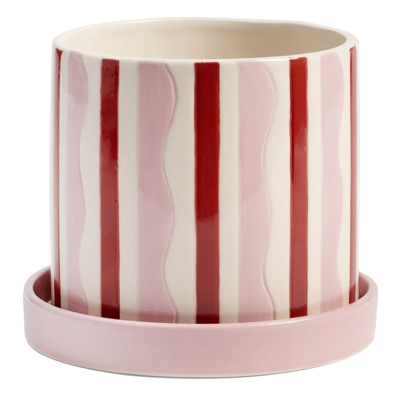 &amp;klevering - Clash Blumentopf | rose/red/white