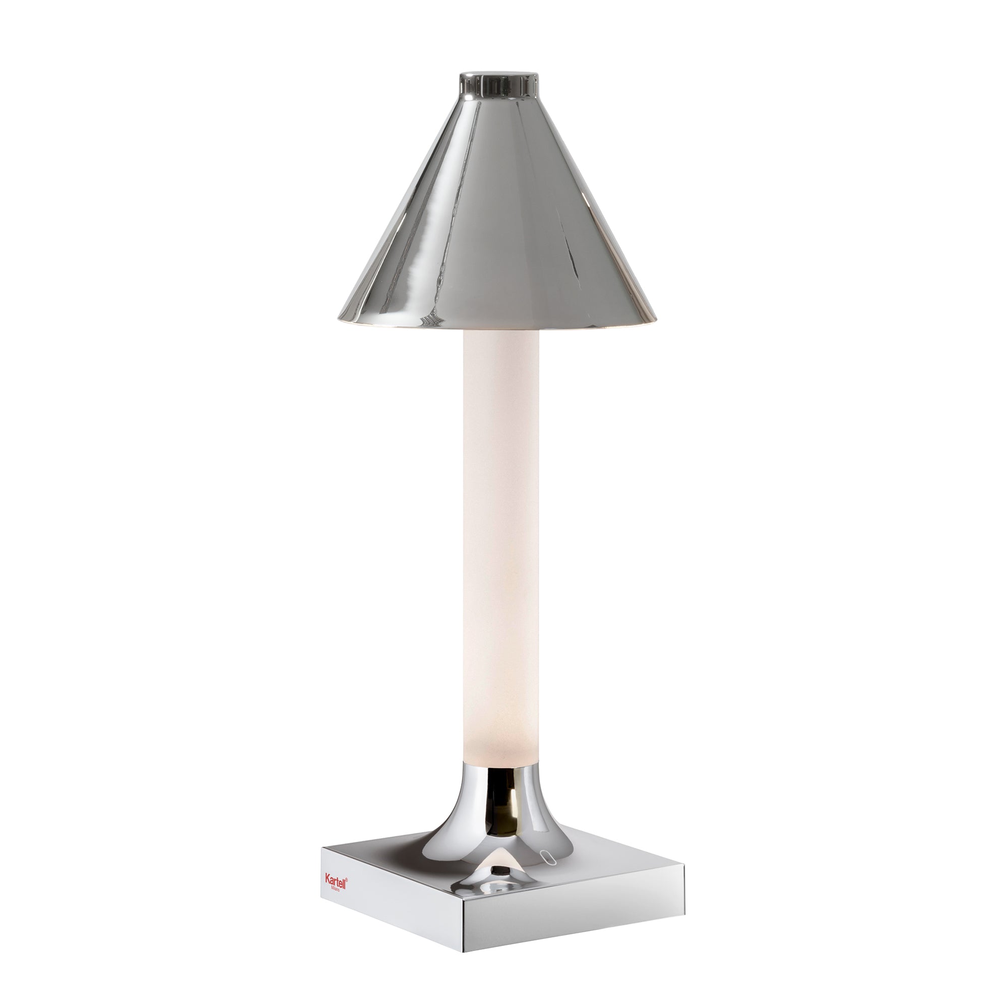 Kartell - Goodnight LED Akkuleuchte mit Diffusor | chrom