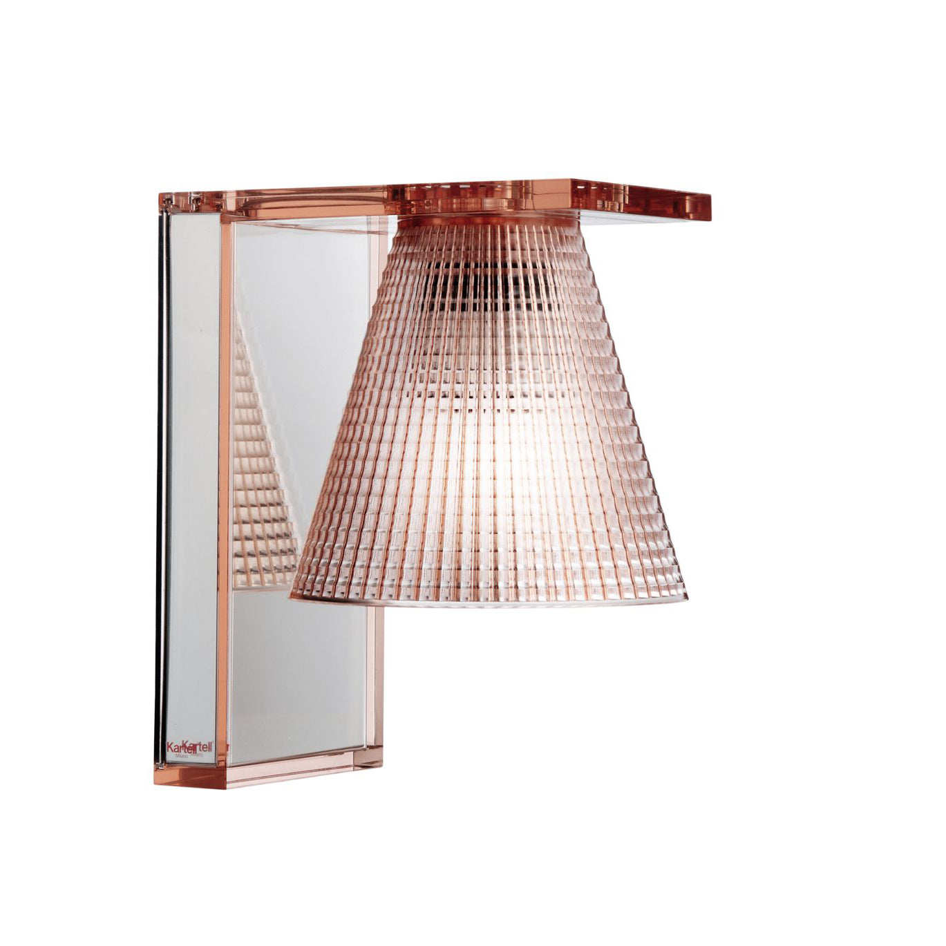 Kartell - Light-Air Wandleuchte | glasklar/rosa