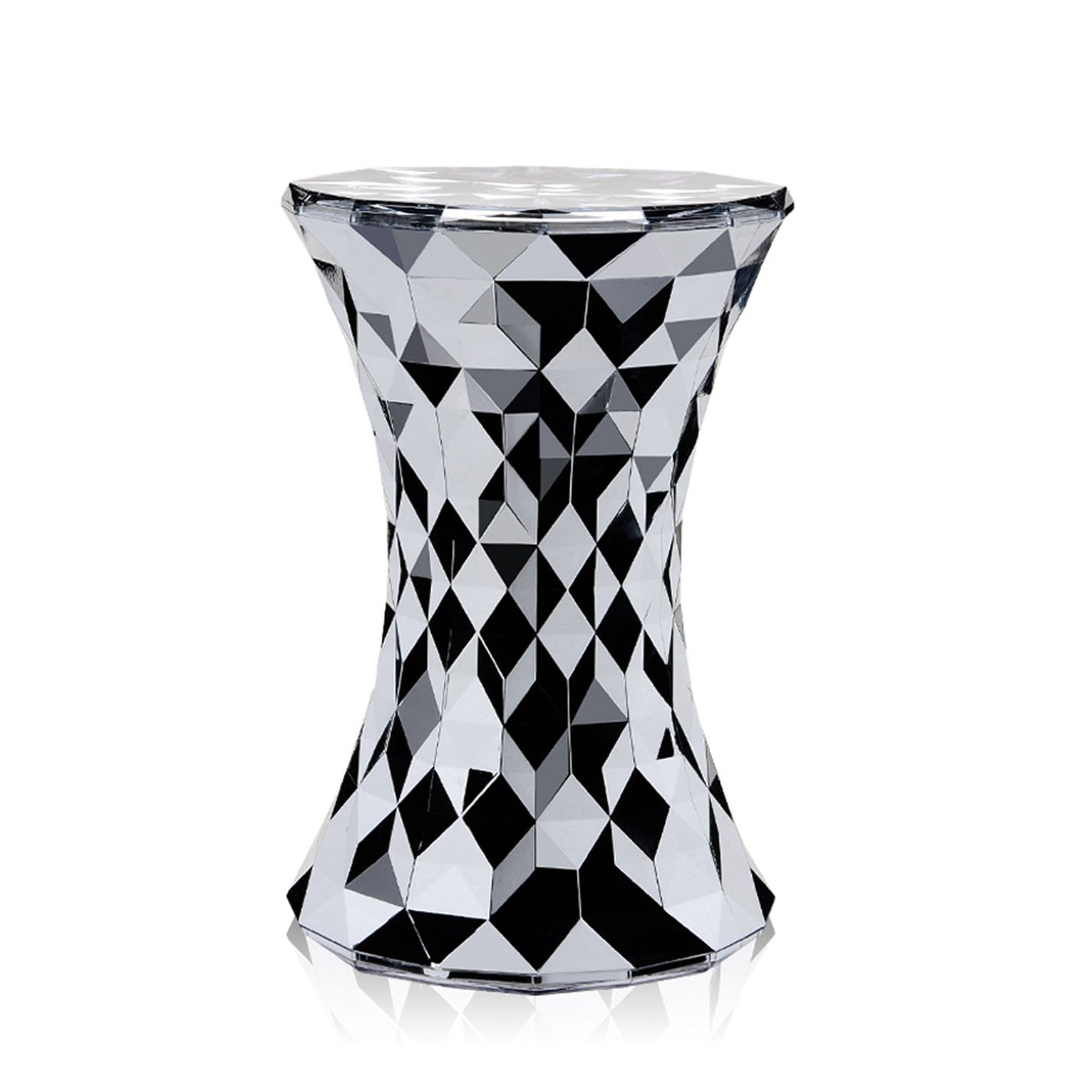 Kartell - Stone Beistelltisch und Hocker | chrom