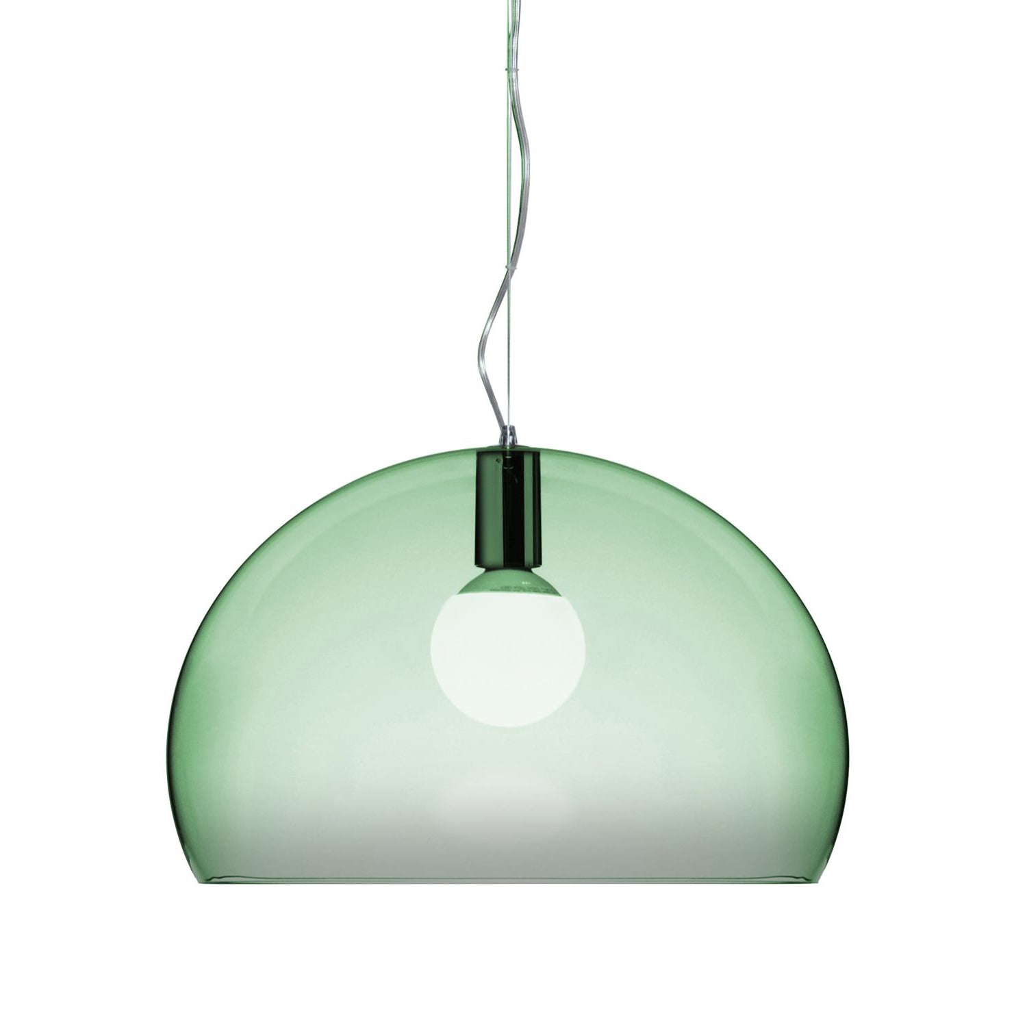 Kartell - FL/Y Pendelleuchte | salbeigrün