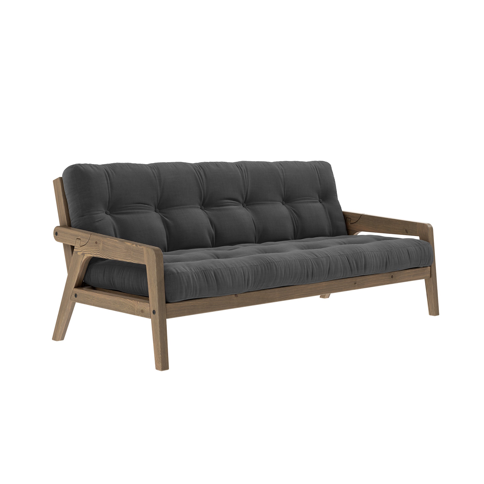 Karup Design - Grab Sofa | 511 Charcoal / 106 Carob brown lacquered