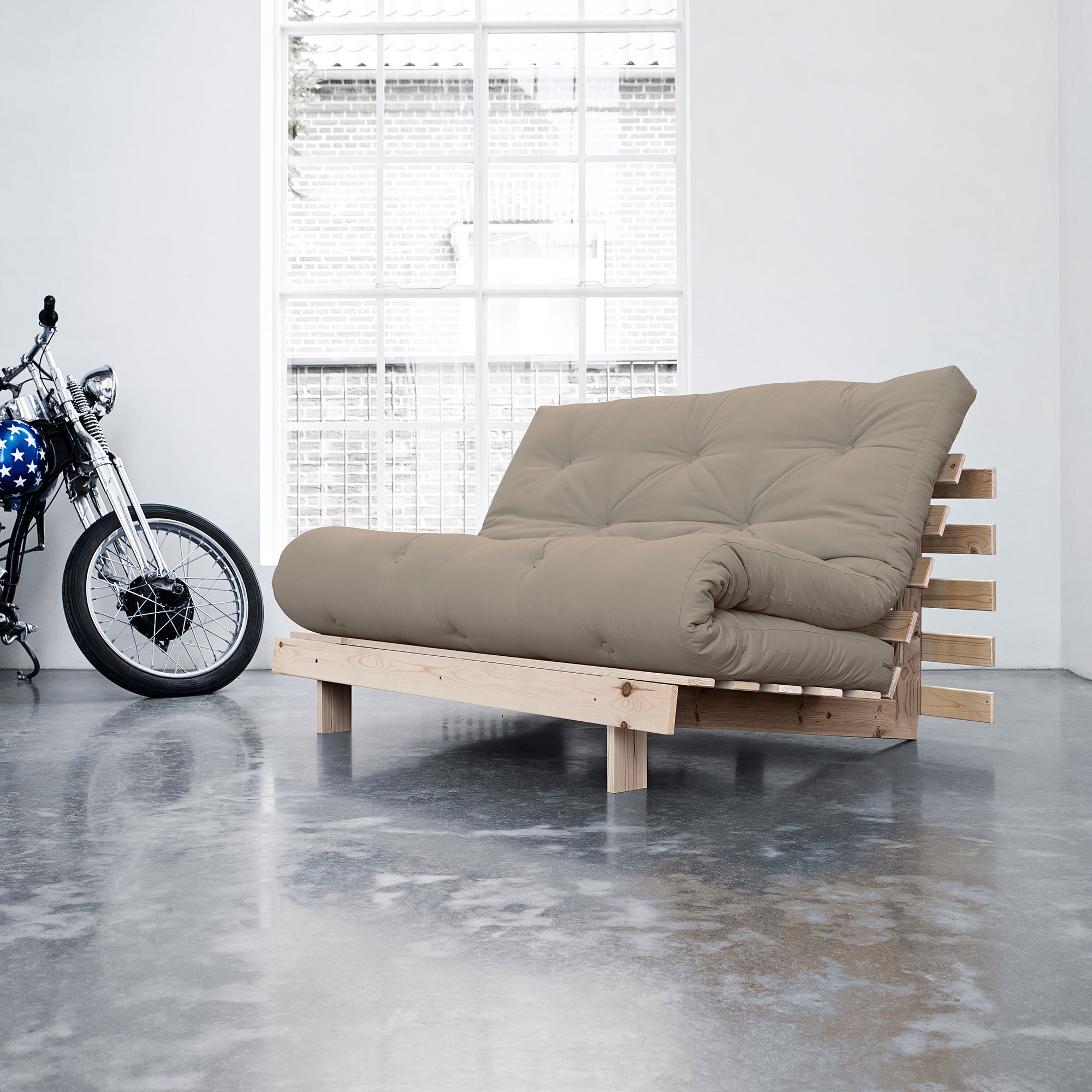 Karup - Roots Schlafsofa | 140 x 200 cm / grau