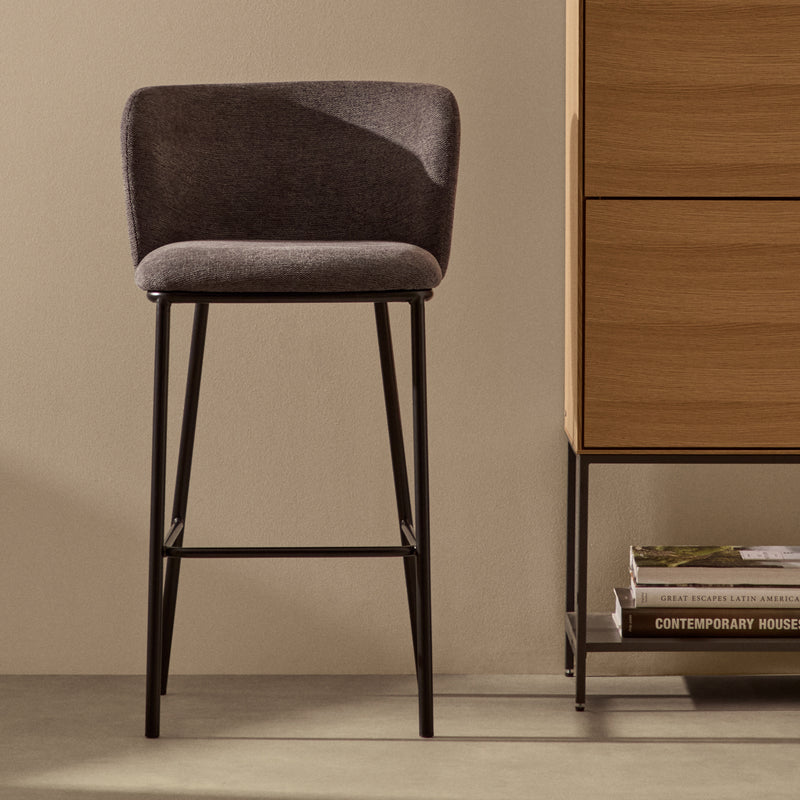 Kave Home - Ciselia Barhocker | Dunkelgrau