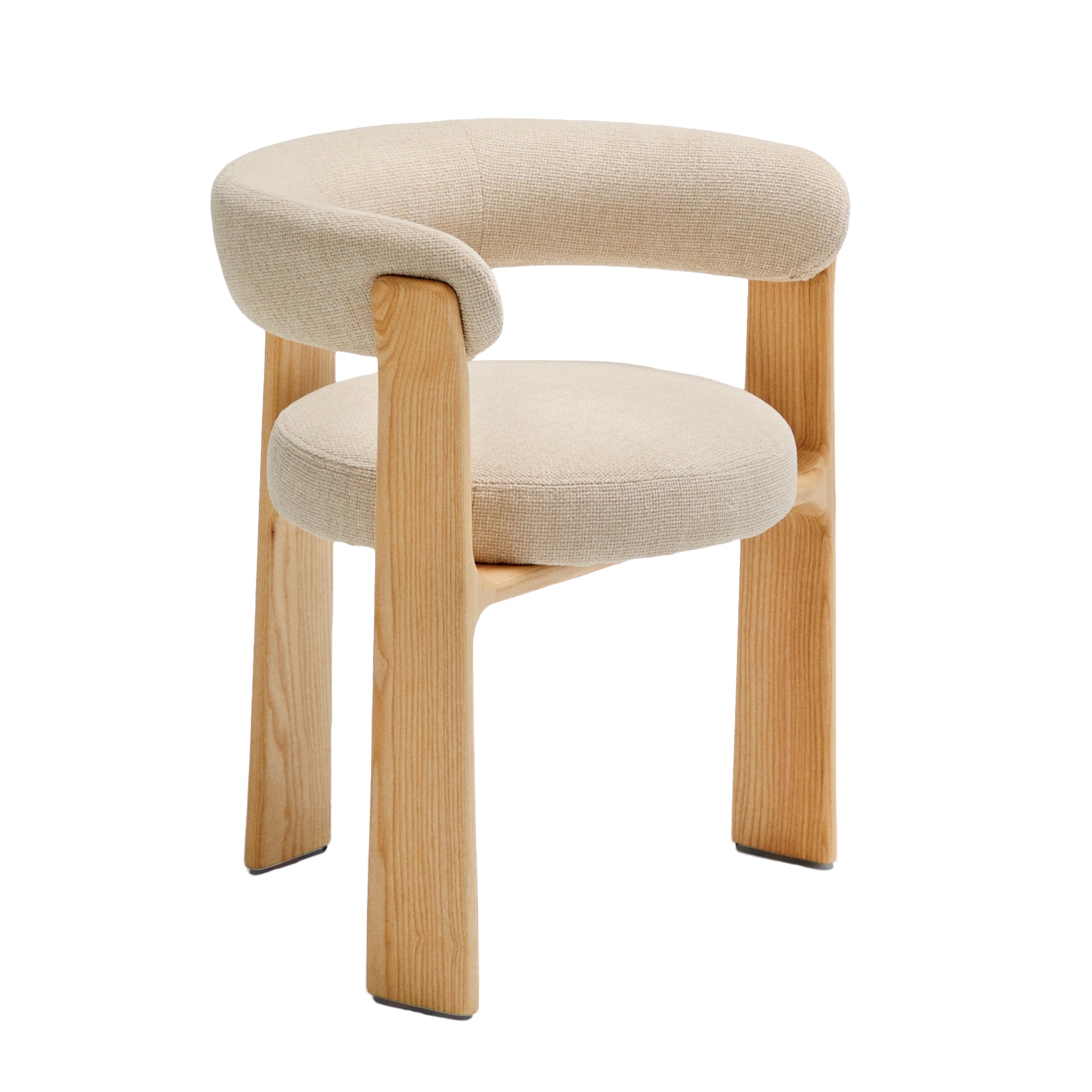 Kave Home - Granite Stuhl | Beige / Esche natur