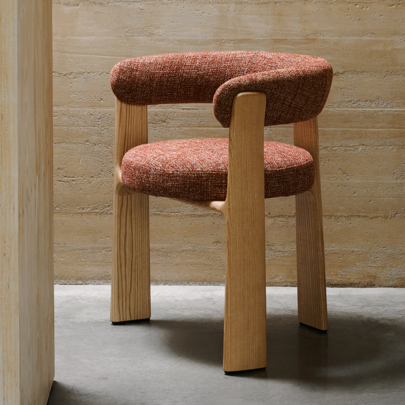 Kave Home - Granite Stuhl | Terracotta / Esche natur