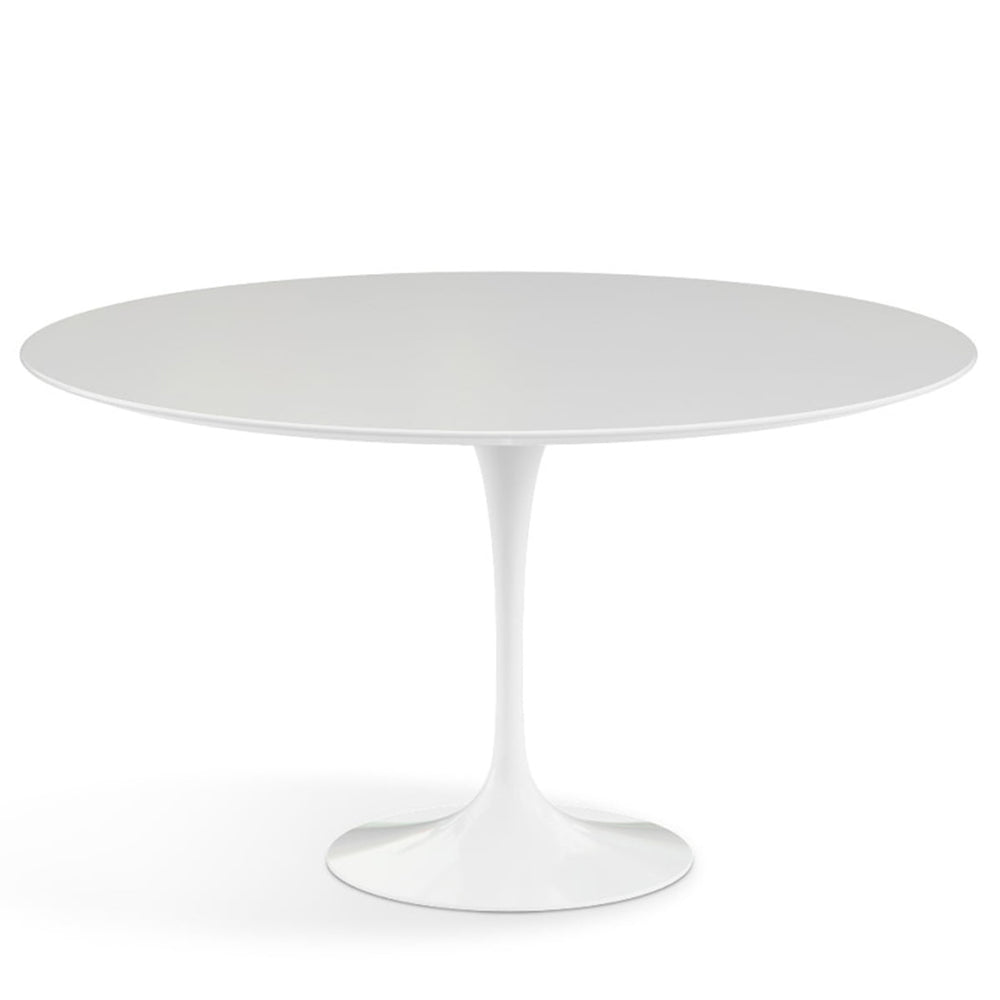 Knoll - Saarinen Tulip Bistrotisch | Laminat weiß / Ø 137 cm