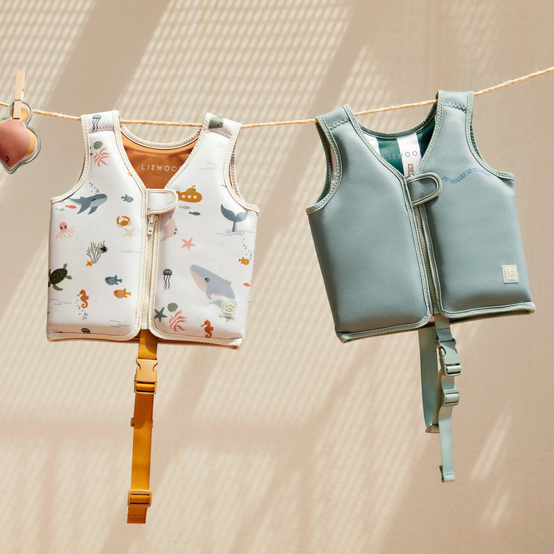 LIEWOOD - Dove Schwimmweste | 11 - 15 kg / it comes in waves/peppermint, 19 - 30 kg / it comes in waves/peppermint