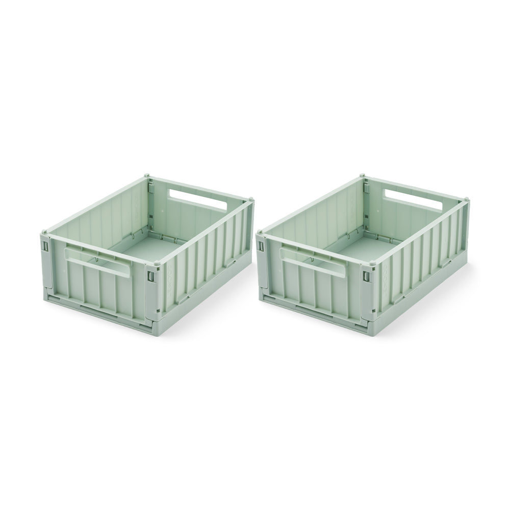 LIEWOOD - Weston Aufbewahrungsbox | 2er-Set / 25 x 18 x 9,5 cm / light peppermint