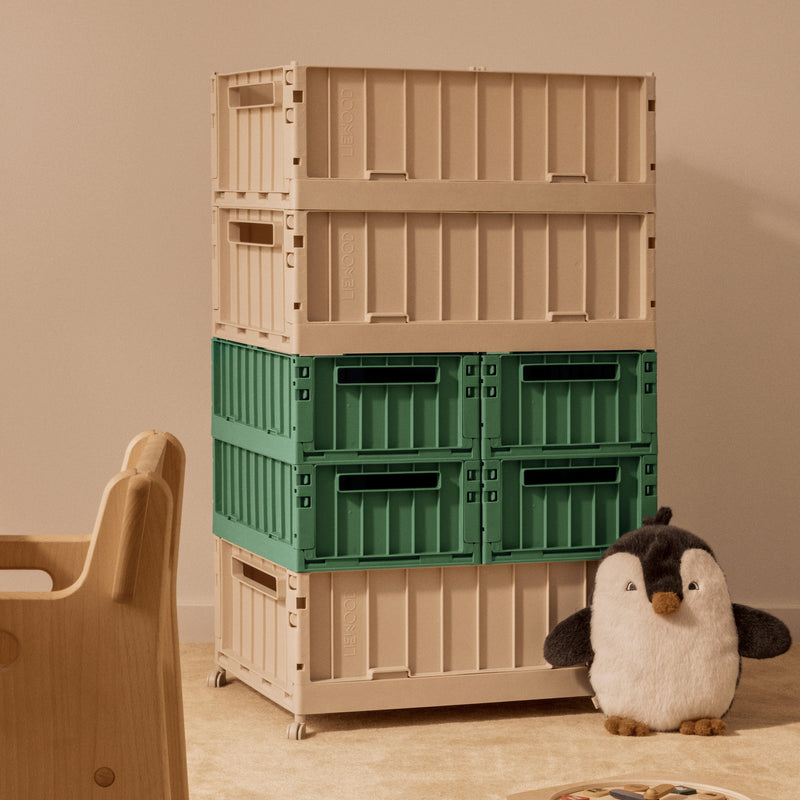 LIEWOOD - Weston Aufbewahrungsbox | mit Rollen / L / sandy