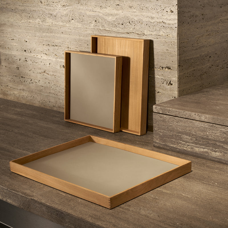 Lind DNA -Even Teak Tablett Square