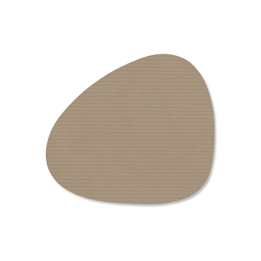 Lind DNA - Glasuntersetzer Curve | Corduroy clay braun