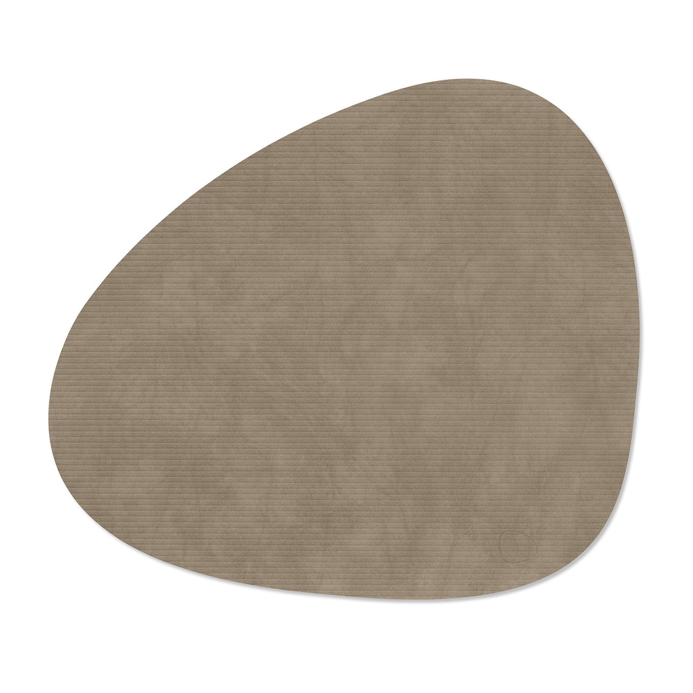 Lind DNA - Tischset Curve L | Corduroy / Corduroy nomad grau