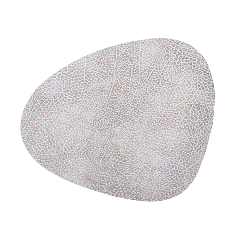 Lind DNA - Tischset Curve L | Hippo / weiß-grau