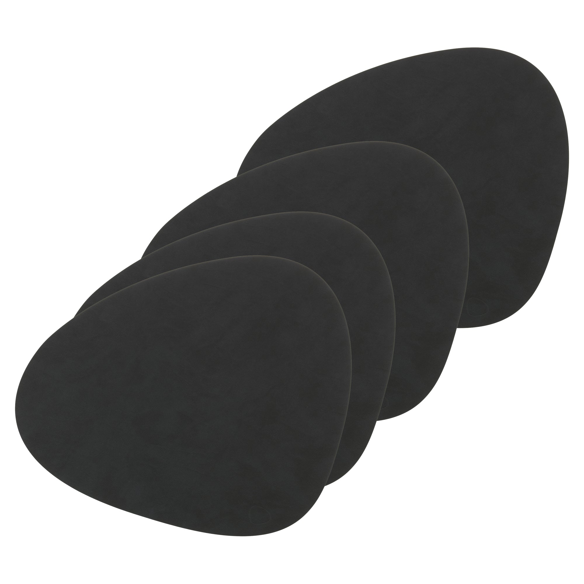Lind DNA - Tischset Curve L 4er-Set | Nupo schwarz