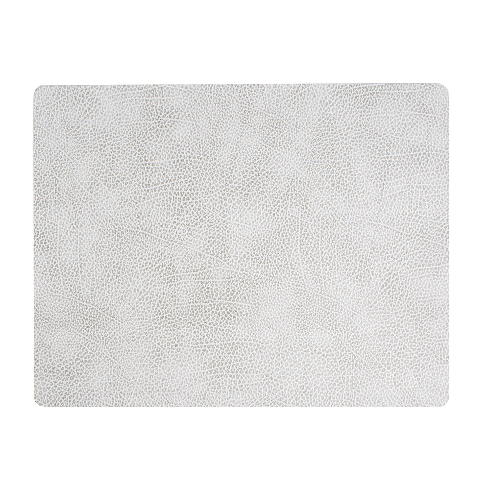 Lind DNA - Tischset Square L | Hippo weiß - grau