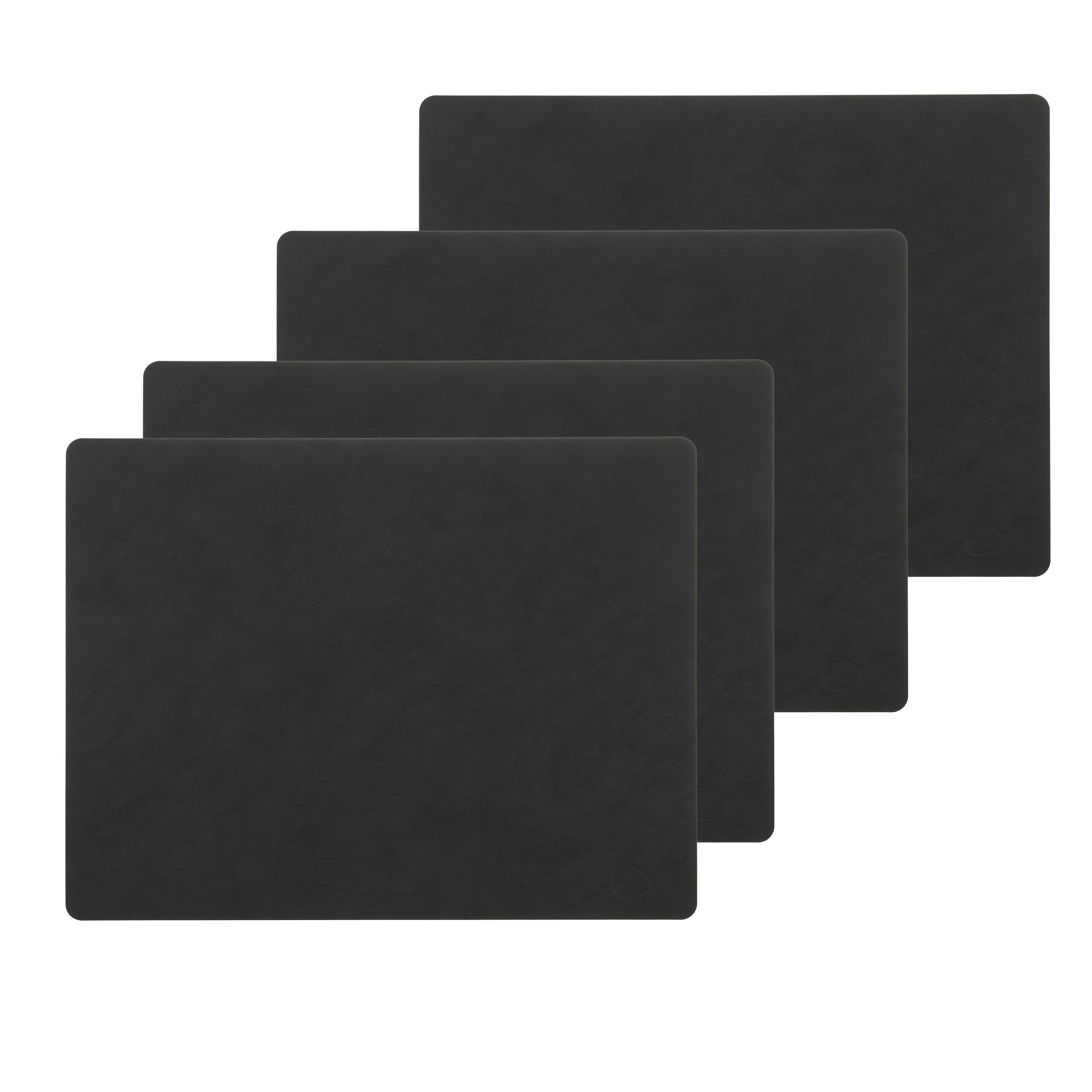 Lind DNA - Tischset Square L (4er-Set) | Nupo schwarz