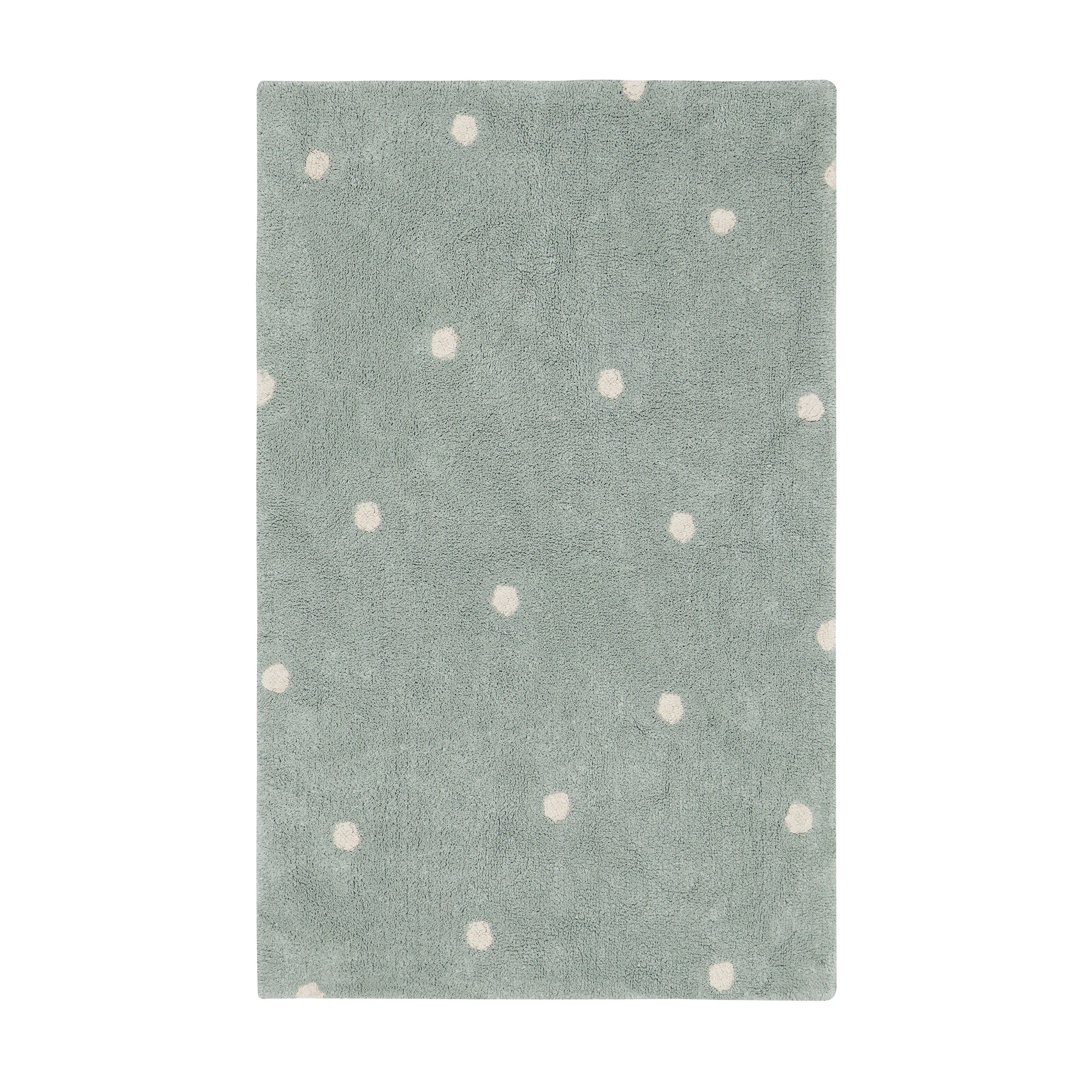 Lorena Canals - Mini Dot Teppich | blue sage/natur