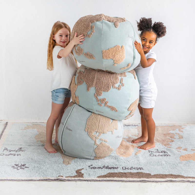 Lorena Canals - World Map Pouf