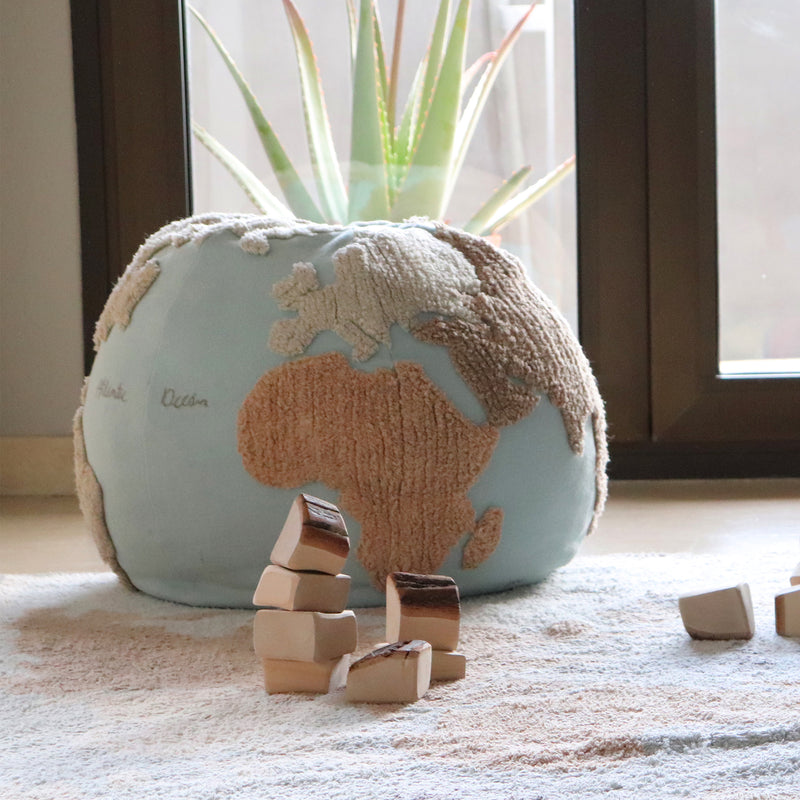 Lorena Canals - World Map Pouf