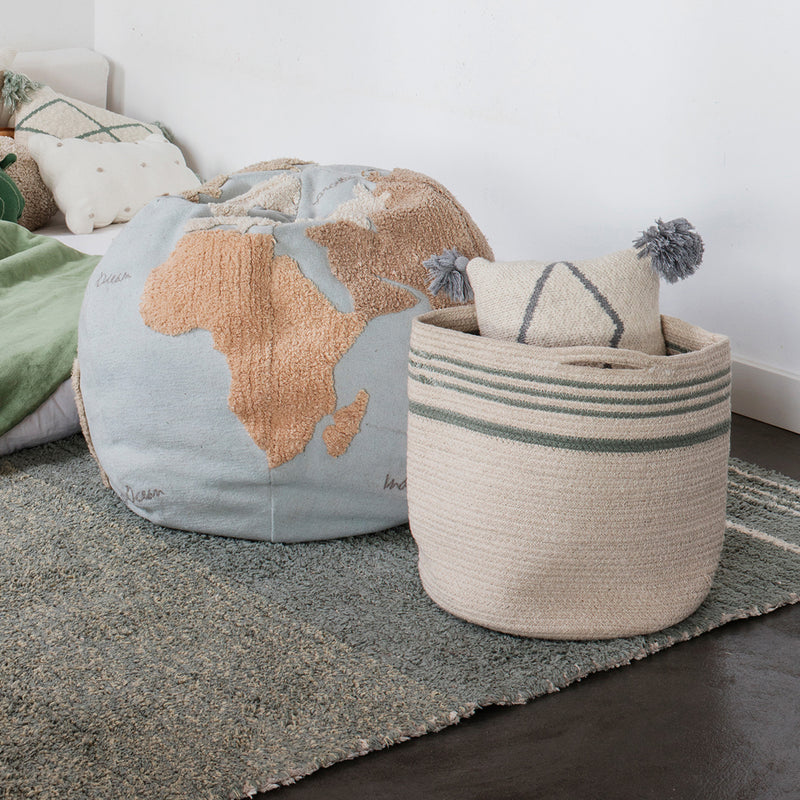 Lorena Canals - World Map Pouf