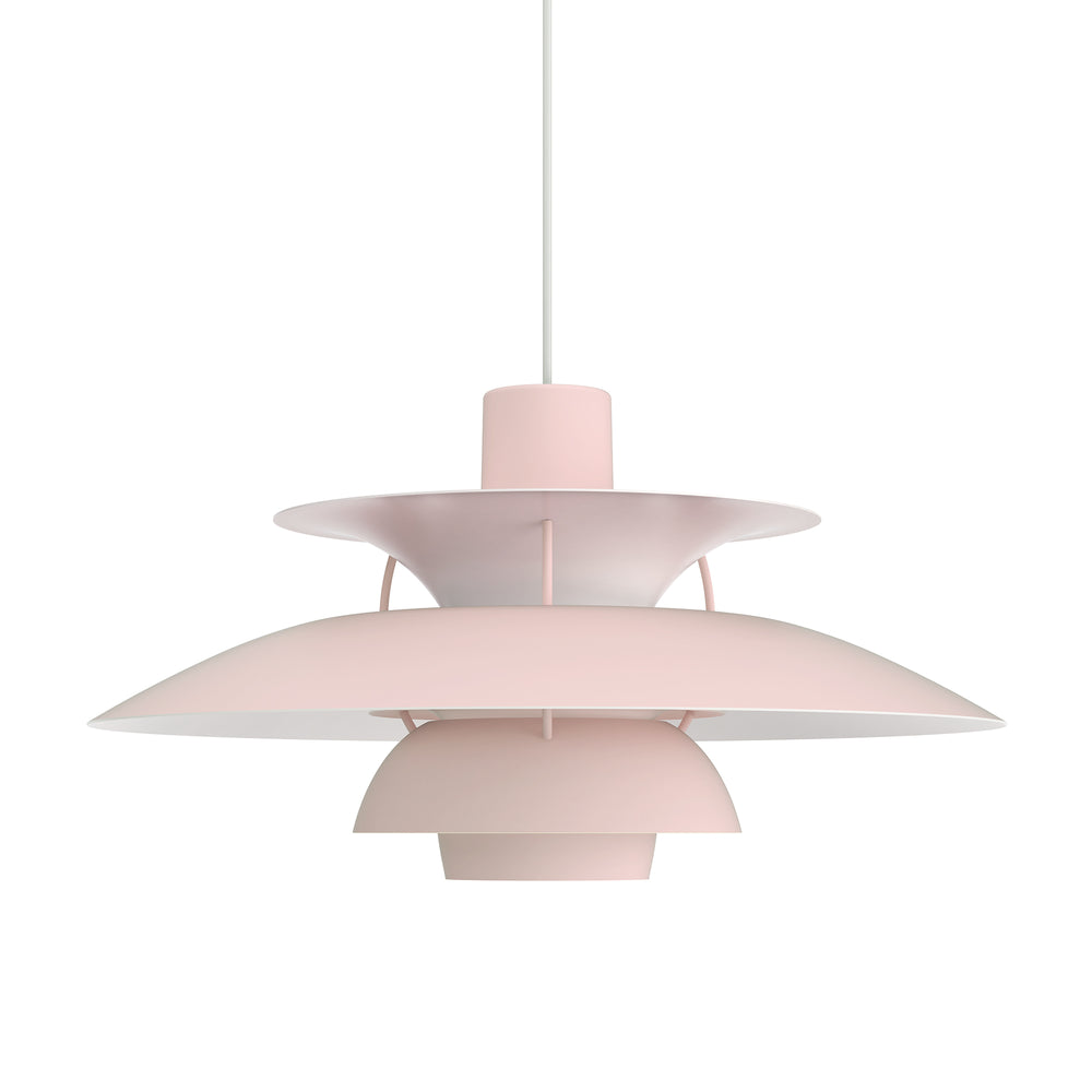 Louis Poulsen - PH 5 Pendelleuchte | blass rosa