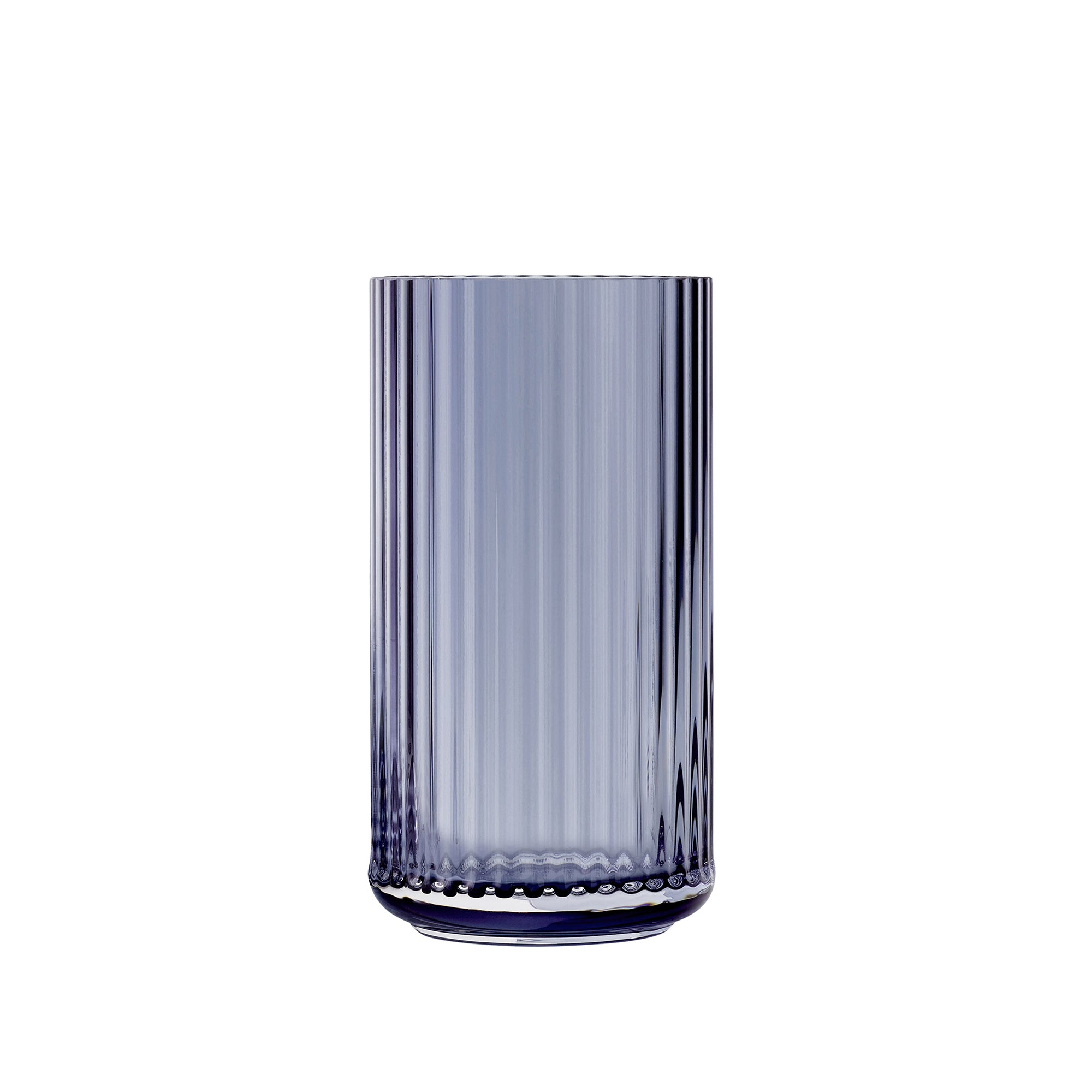 Lyngby Porcelæn - Glasvase H 15,5 cm | midnight blau