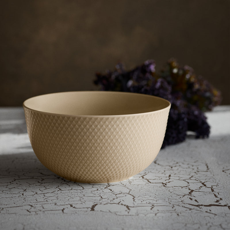 Lyngby Porcelæn - Rhombe Schale | Ø 22 cm / marble
