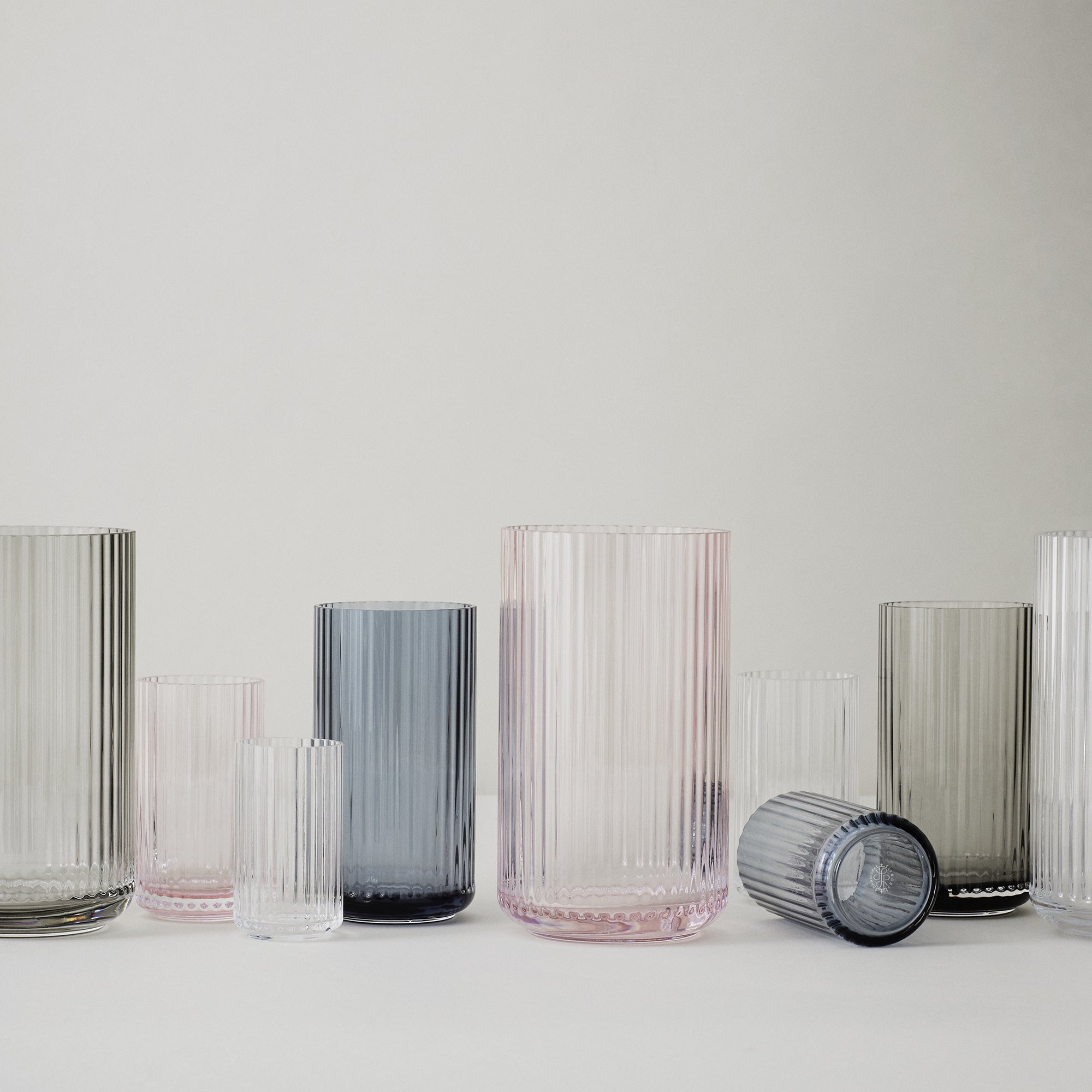 Lyngby Porcelæn - Glasvase H 20 cm | transparent