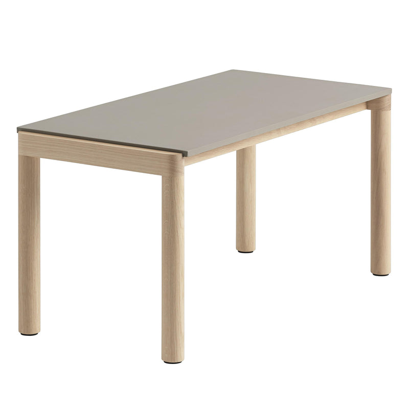 Muuto - Couple Couchtisch | 1 Plain / 84 x 40 cm / Eiche/taupe