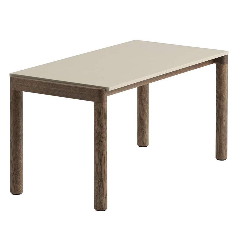 Muuto - Couple Couchtisch | 1 Plain / 84 x 40 cm / Eiche dunkel geölt/sand