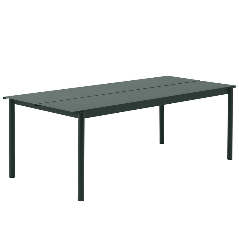 Muuto - Linear Steel Tisch | 220 x 90 cm / dunkelgrün
