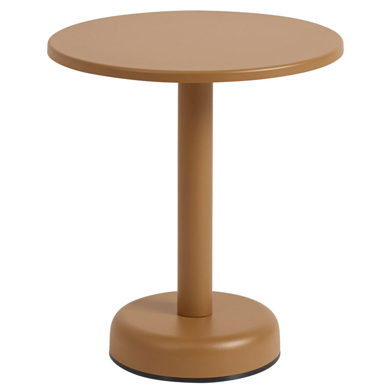 Muuto - Linear Steel Outdoor Kaffeetisch | Ø 42 x H 47 cm / orange