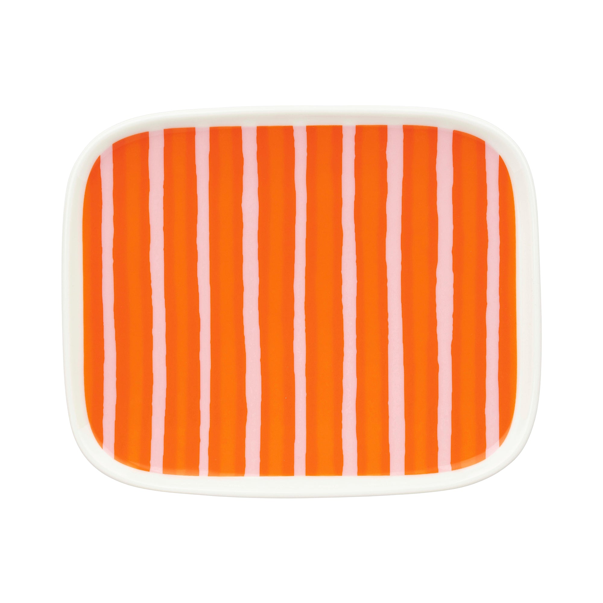 Marimekko - Oiva Piccolo Teller | 15 x 12 cm / weiß/pink/orange