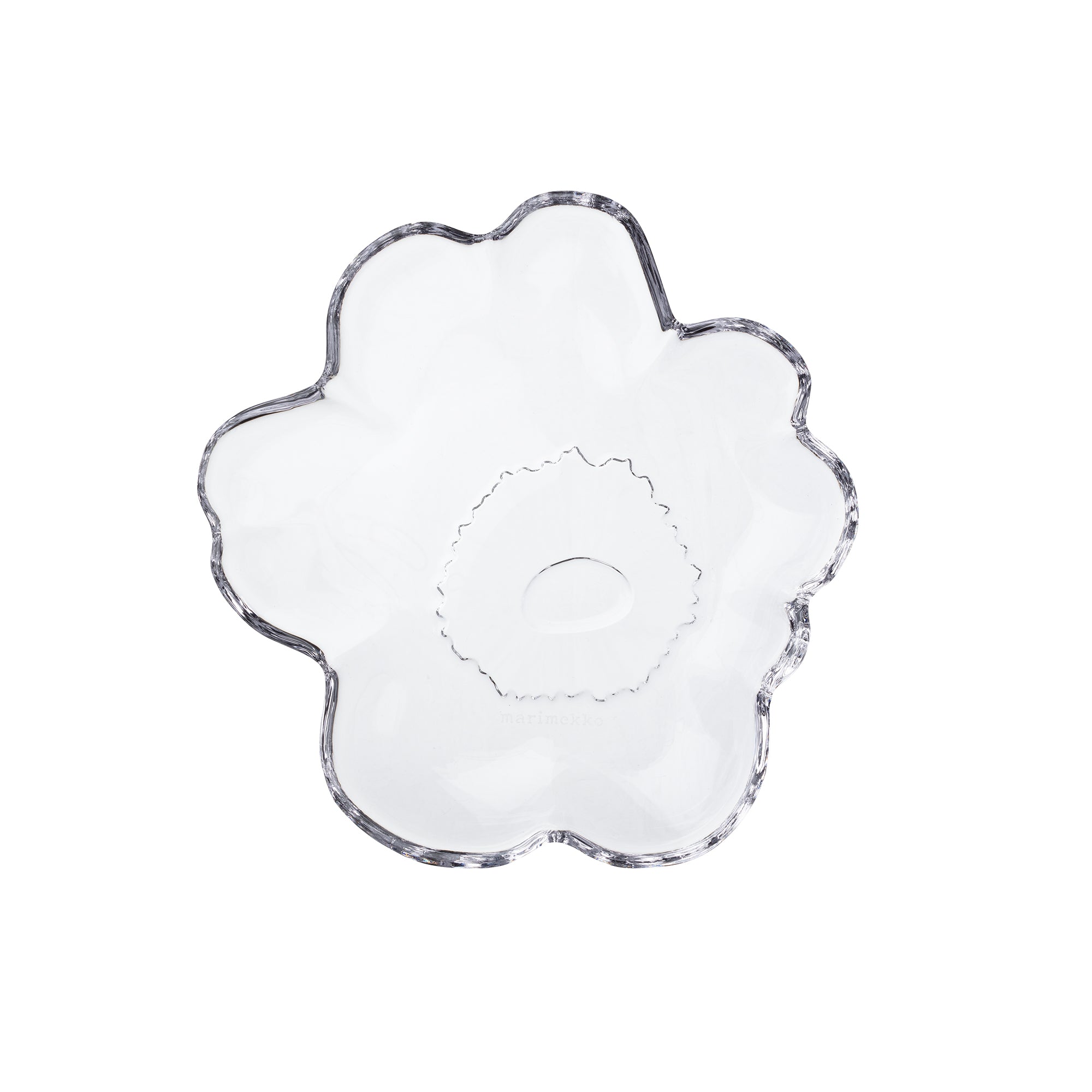 Marimekko - Unikko Glasteller | 13 cm / transparent