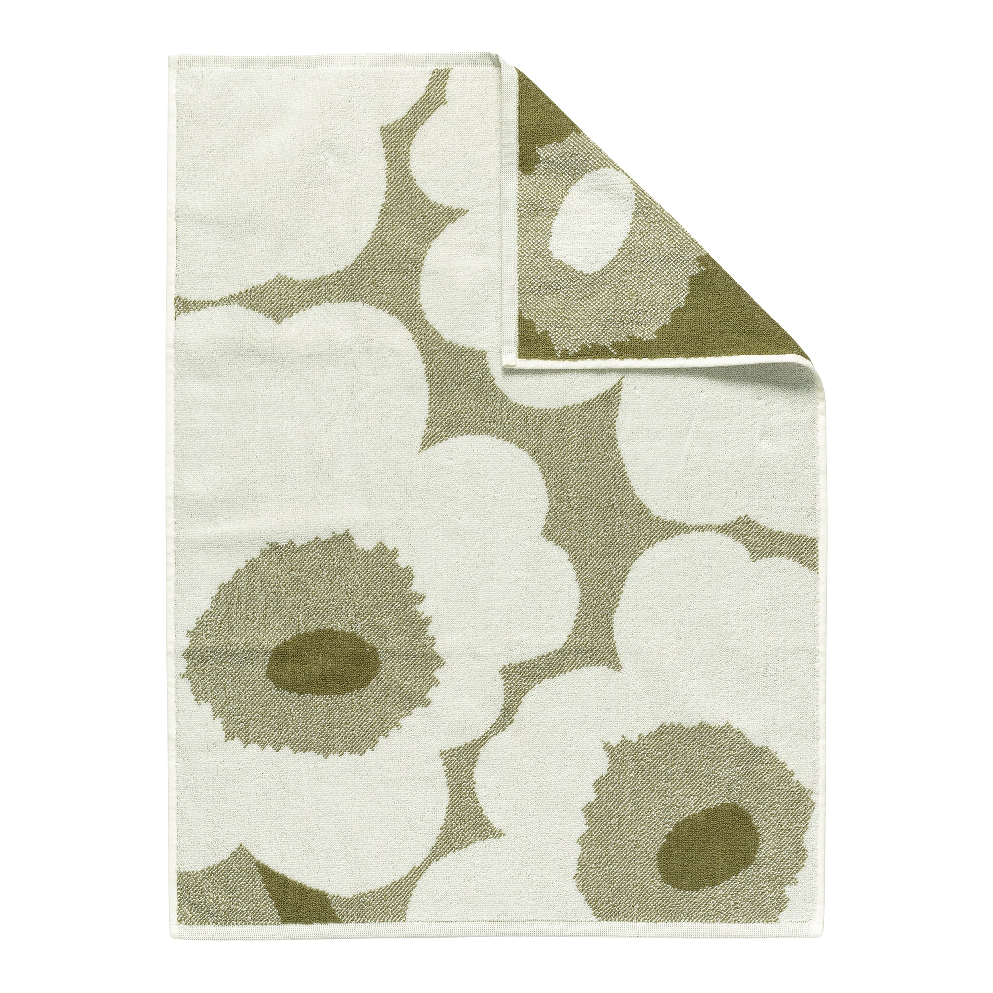 Marimekko - Unikko Handtuch | green umber/cream