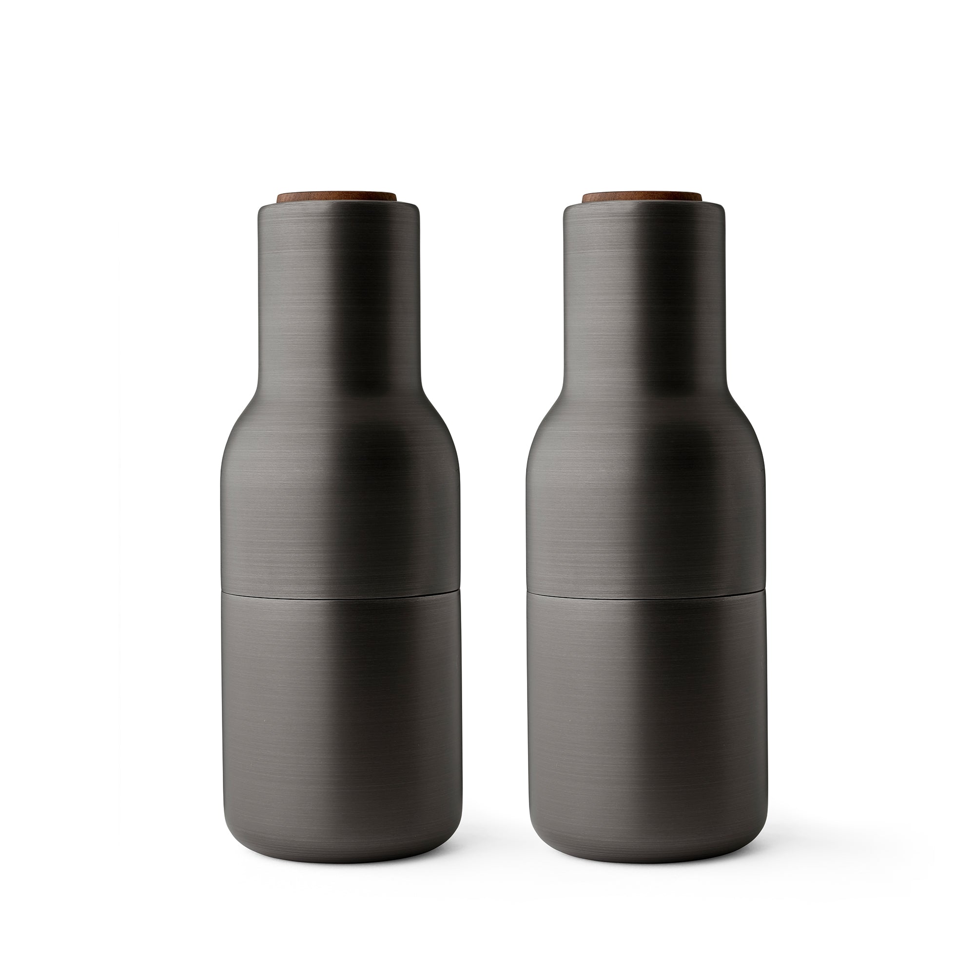 Audo - Bottle Grinder Salz- und Pfeffermühle | Walnuss / messing brüniert