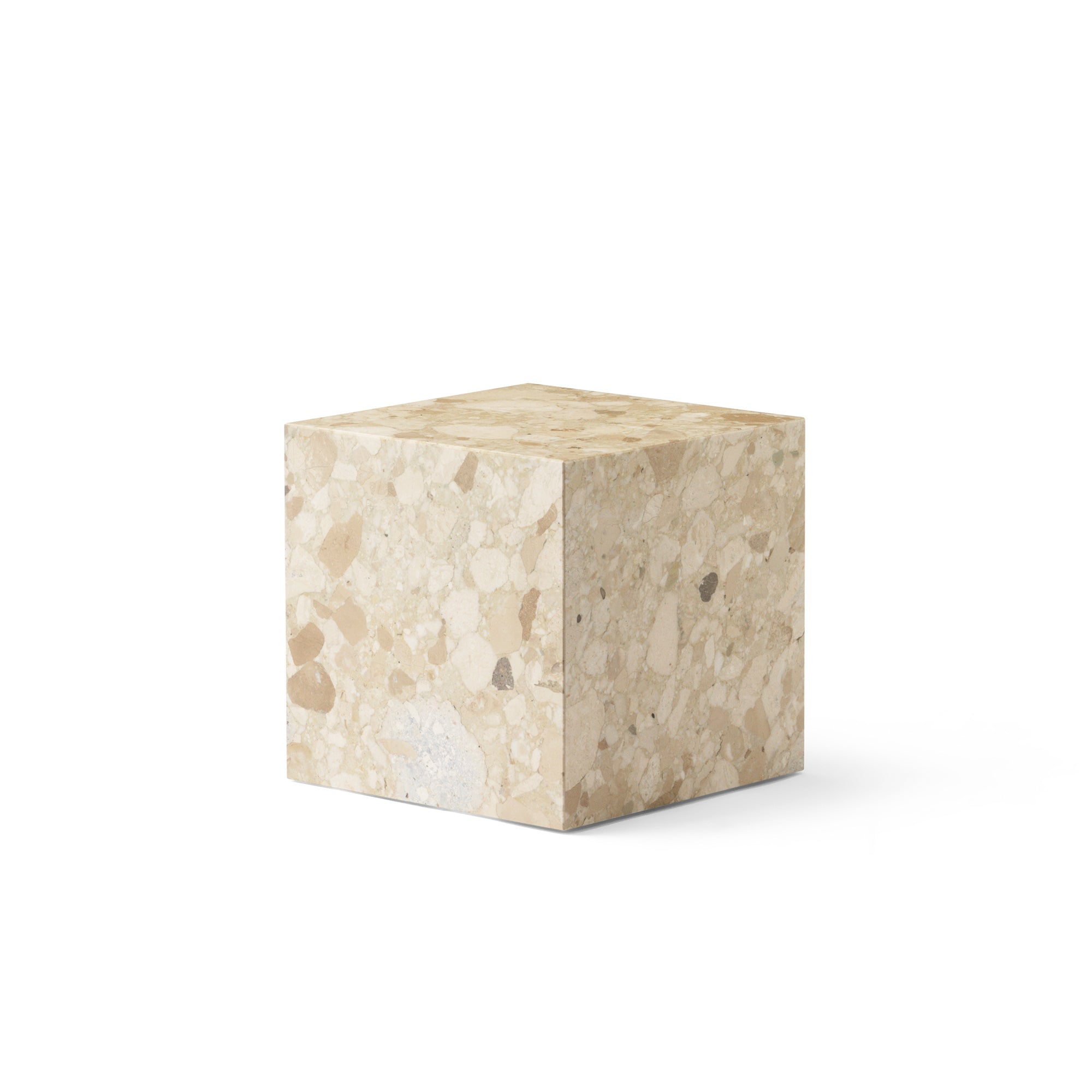Audo - Plinth Beistelltisch | Cubic / Kunis Breccia