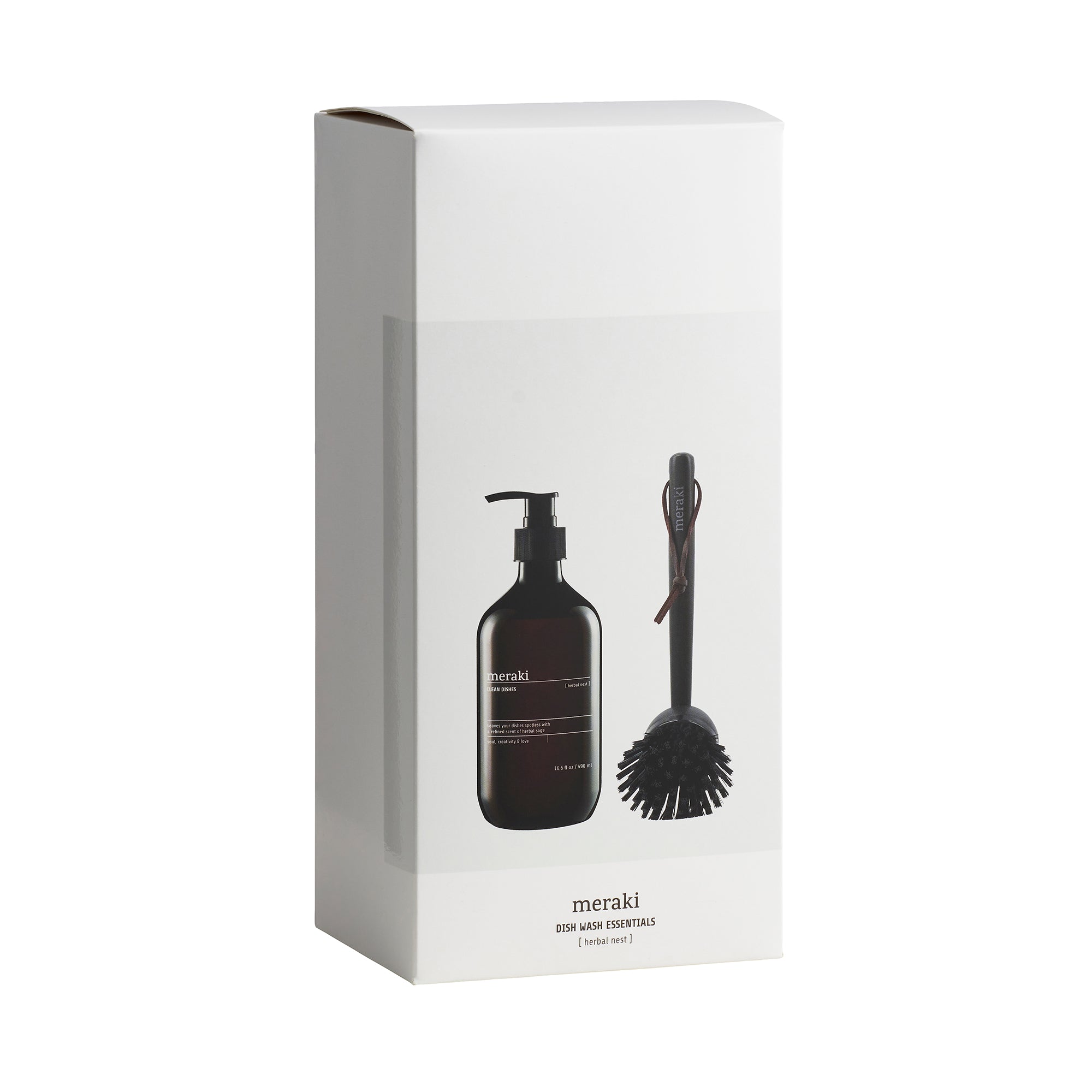 Meraki - Geschenk-Box Dish Wash Essential | Herbal Nest Spülmittel & Spülbürste