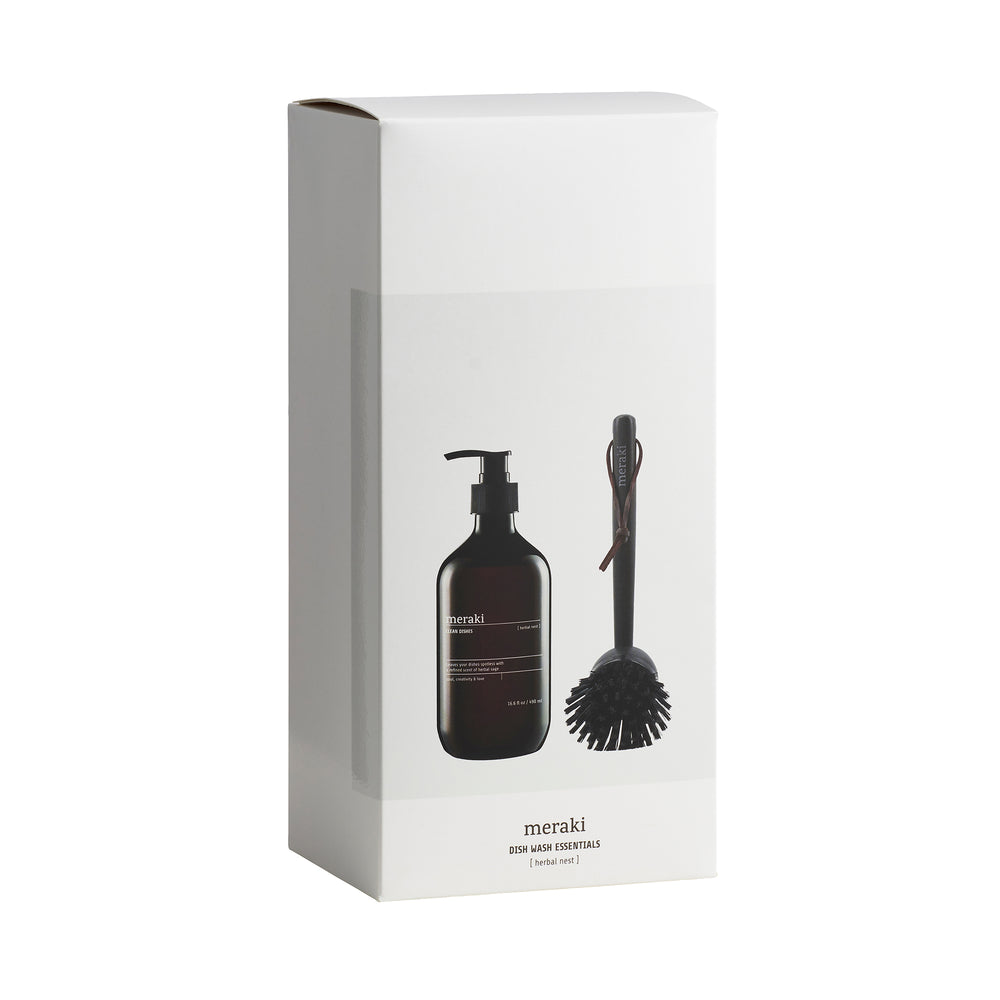 Meraki - Geschenk-Box Dish Wash Essential | Herbal Nest Spülmittel & Spülbürste