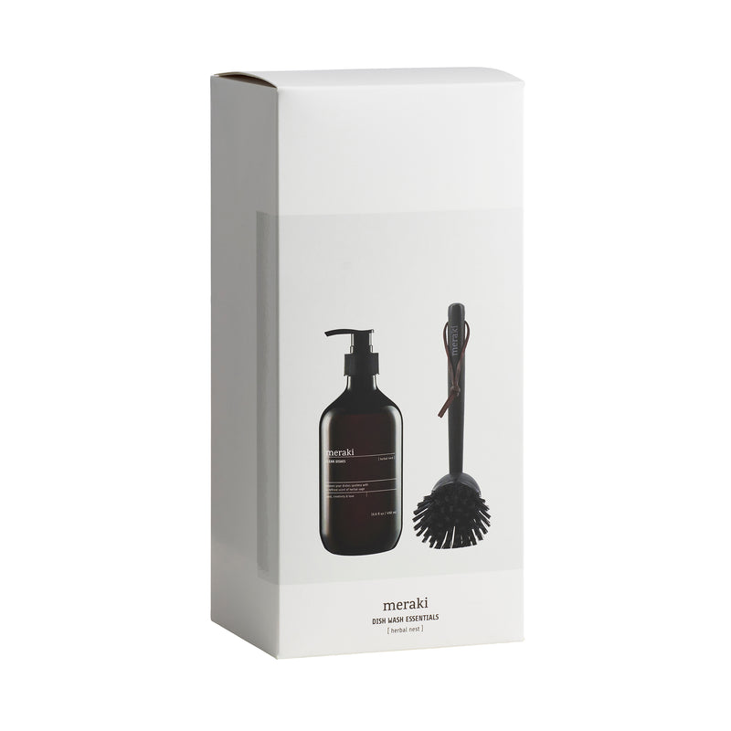 Meraki - Geschenk-Box Dish Wash Essential | Herbal Nest Spülmittel & Spülbürste