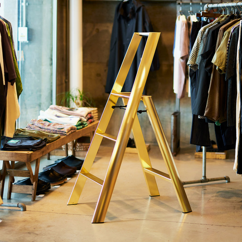 Metaphys - Lucano 3 Step Hockerleiter | Gold