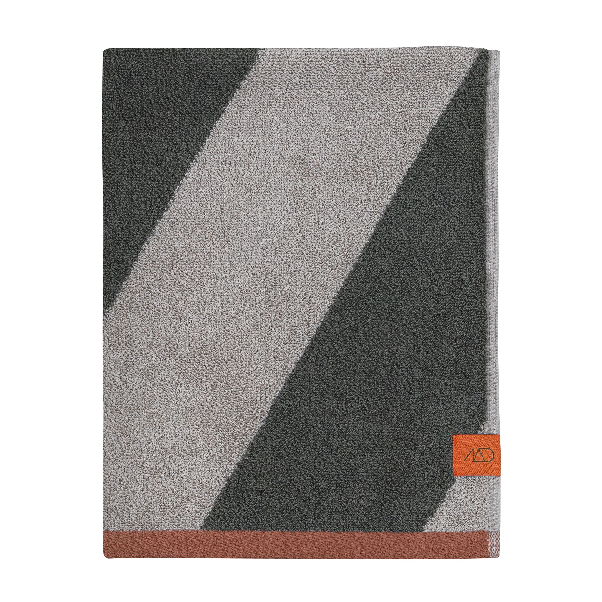 Mette Ditmer - Diagonal Badetuch | dark olive